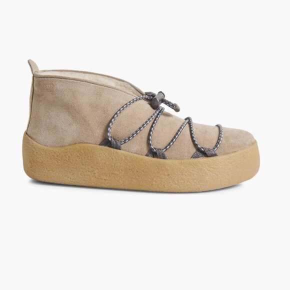 NEW Free People Snowdrop Micro Mukluk Bootsbootie shearling 1225 - Picture 5 of 7